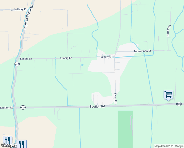 map of restaurants, bars, coffee shops, grocery stores, and more near 11816 East Subdivision Road in Port Allen