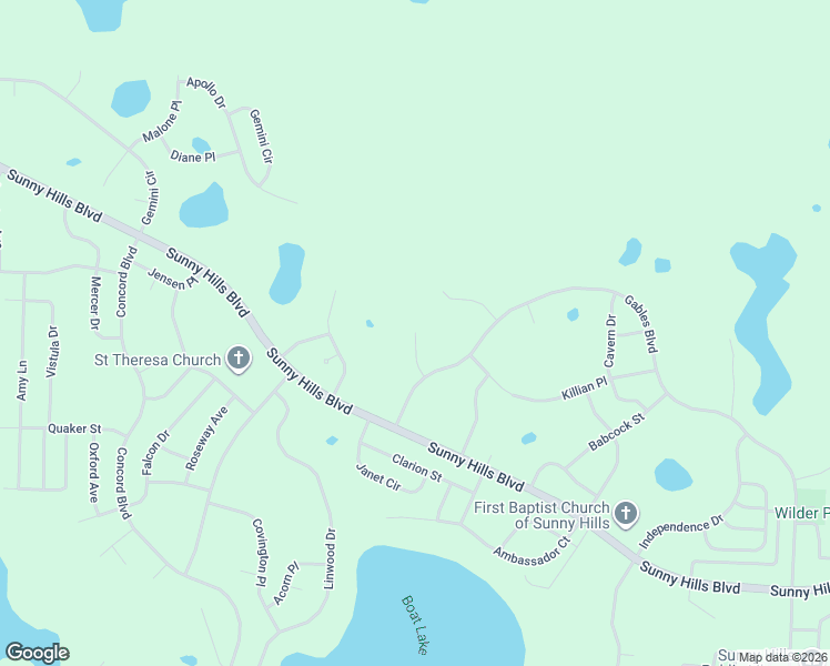 map of restaurants, bars, coffee shops, grocery stores, and more near 3921 Helmly Court in Chipley