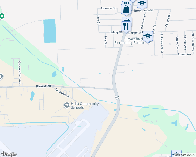map of restaurants, bars, coffee shops, grocery stores, and more near 11169 Plank Road in Baton Rouge