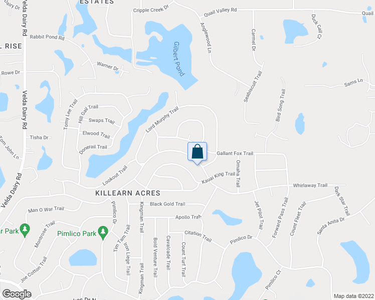 map of restaurants, bars, coffee shops, grocery stores, and more near 3190 Whirlaway Trail in Tallahassee