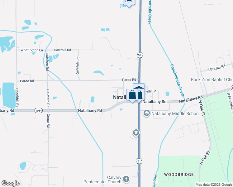 map of restaurants, bars, coffee shops, grocery stores, and more near 48037 C Harrison Road in Tickfaw