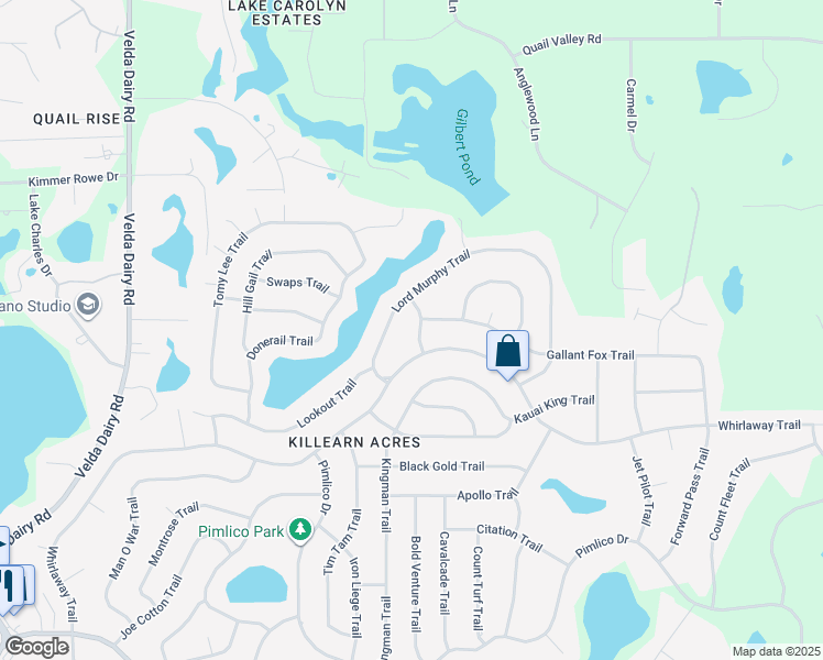 map of restaurants, bars, coffee shops, grocery stores, and more near 6716 Chant Trail in Tallahassee