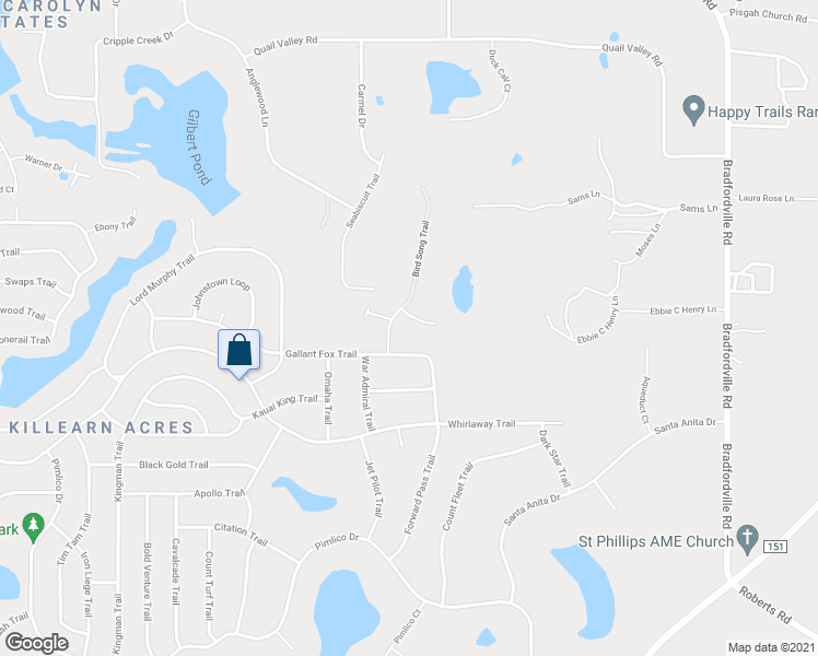 map of restaurants, bars, coffee shops, grocery stores, and more near 3211 Affirmed Court in Tallahassee