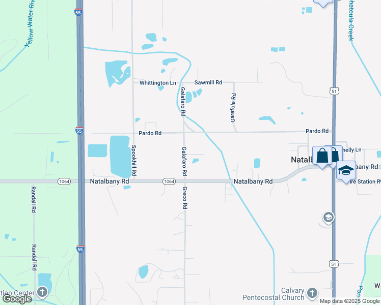 map of restaurants, bars, coffee shops, grocery stores, and more near 48104 Galafaro Road in Tickfaw