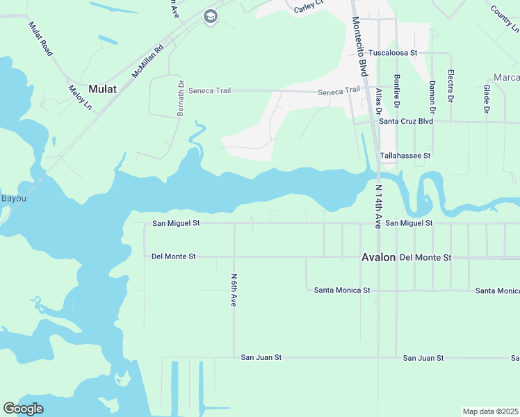 map of restaurants, bars, coffee shops, grocery stores, and more near 5080 San Miguel Street in Milton