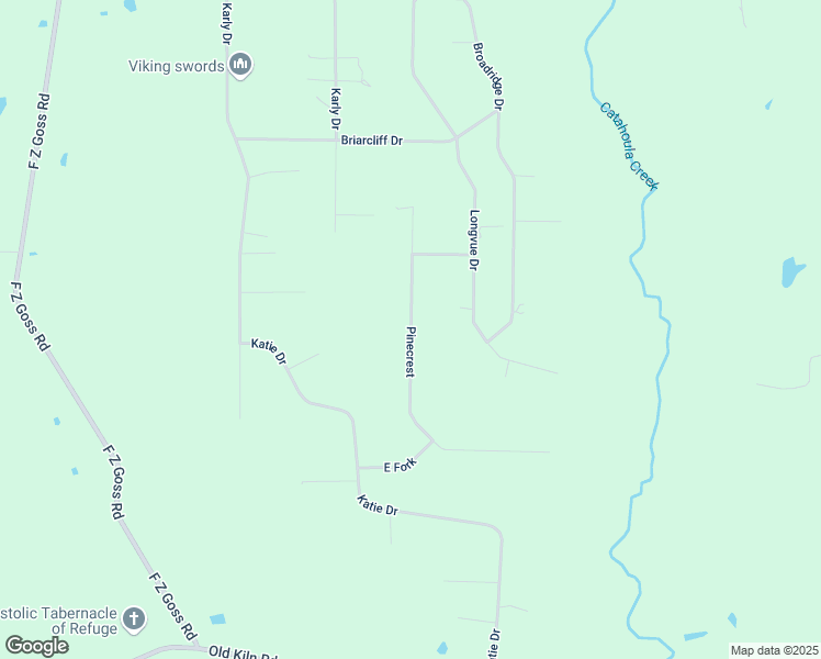 map of restaurants, bars, coffee shops, grocery stores, and more near Pinecrest in Hancock County