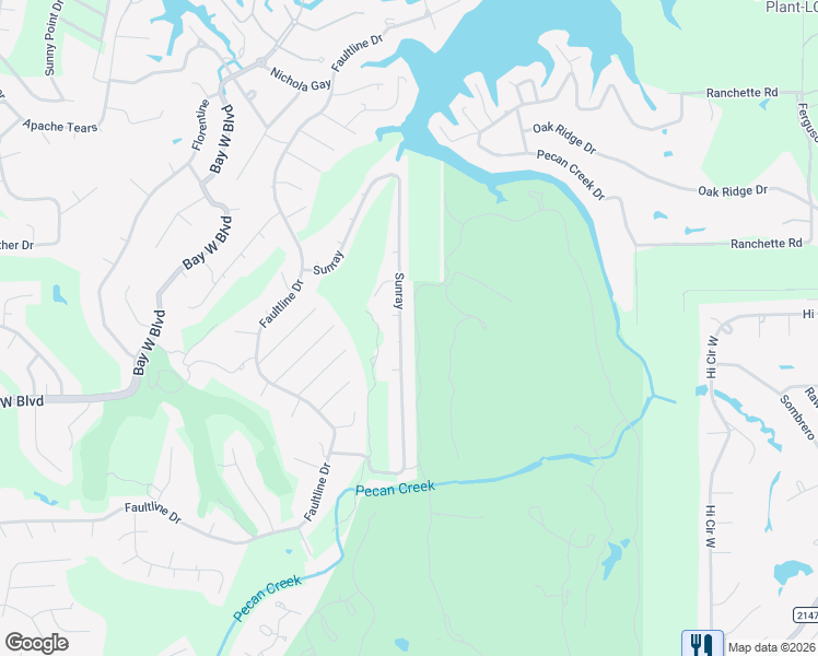 map of restaurants, bars, coffee shops, grocery stores, and more near 100 Little Bit in Sunrise Beach Village