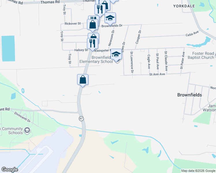 map of restaurants, bars, coffee shops, grocery stores, and more near 5824 Guice Drive in Baton Rouge