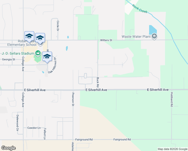 map of restaurants, bars, coffee shops, grocery stores, and more near 19620 O'Brian Avenue in Robertsdale