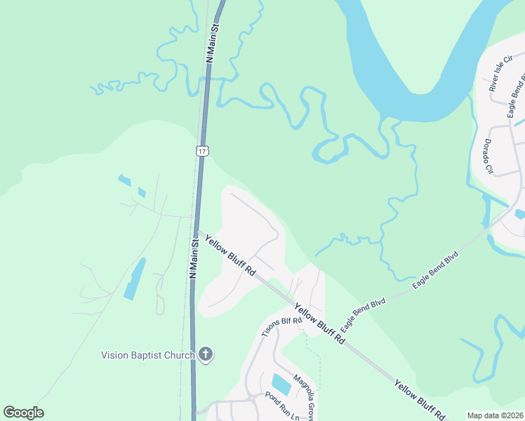 map of restaurants, bars, coffee shops, grocery stores, and more near 16761 Oak Preserve Drive in Jacksonville