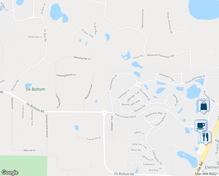 map of restaurants, bars, coffee shops, grocery stores, and more near 5758 Farnsworth Drive in Tallahassee