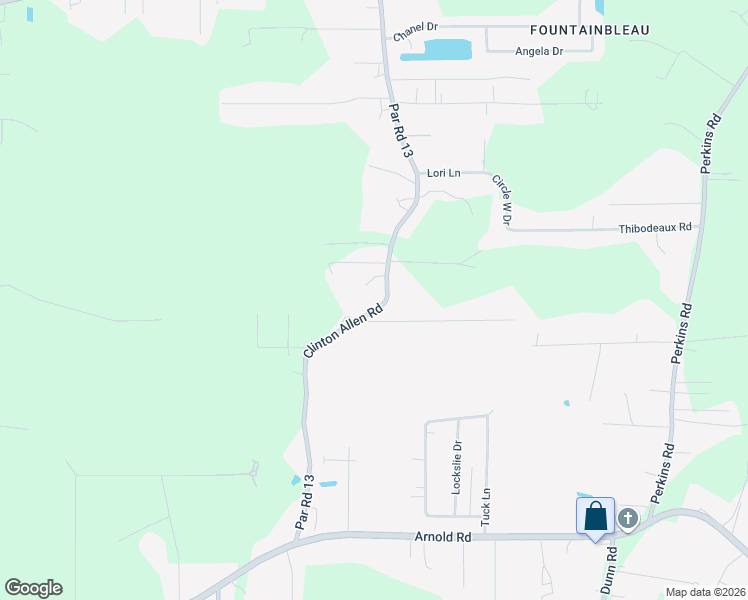 map of restaurants, bars, coffee shops, grocery stores, and more near 33101 Par Road 13 in Denham Springs