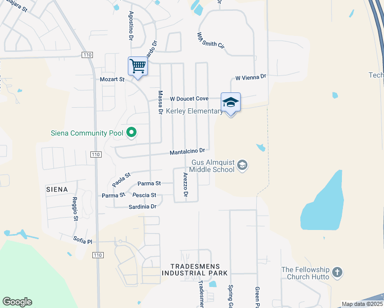 map of restaurants, bars, coffee shops, grocery stores, and more near 8092 Gato Lane in Round Rock