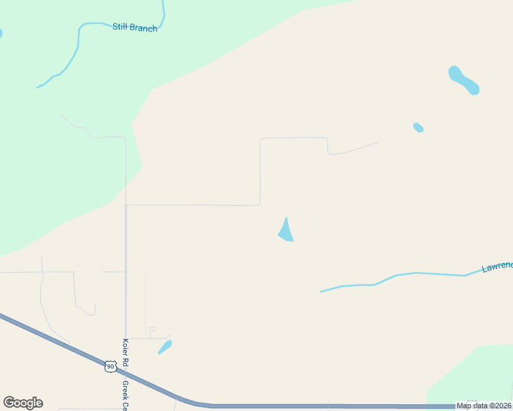 map of restaurants, bars, coffee shops, grocery stores, and more near Koier Road in Baldwin County