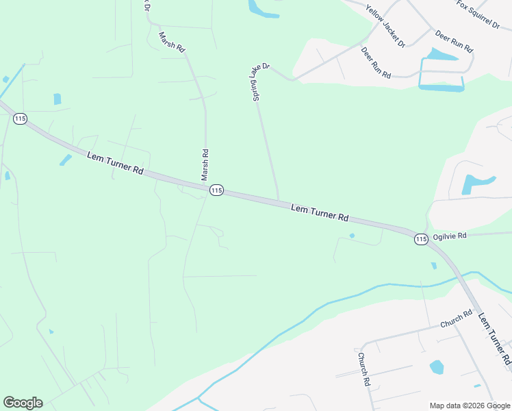 map of restaurants, bars, coffee shops, grocery stores, and more near 541497 Lem Turner Road in Callahan