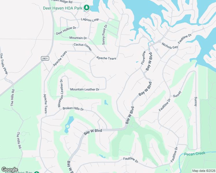 map of restaurants, bars, coffee shops, grocery stores, and more near 1016 Mountain Leather Drive in Horseshoe Bay