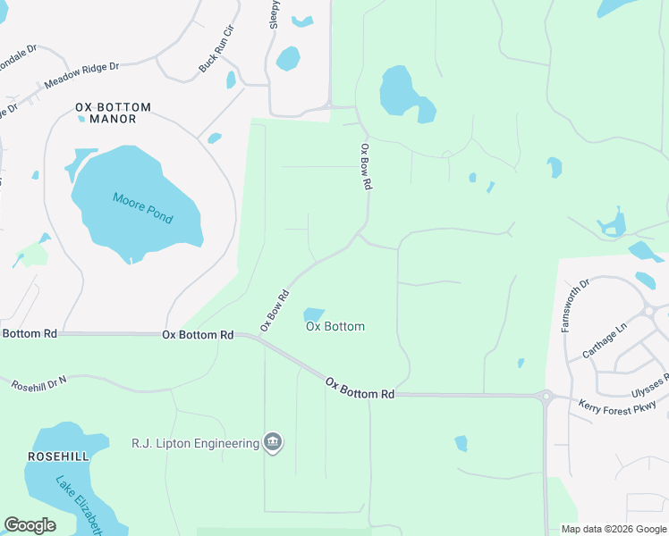 map of restaurants, bars, coffee shops, grocery stores, and more near 7075 Ox Bow Road in Tallahassee