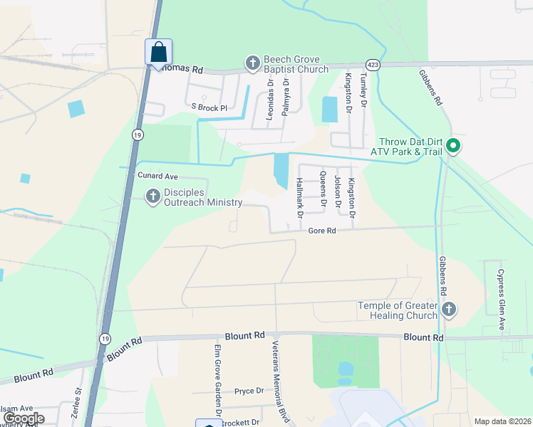 map of restaurants, bars, coffee shops, grocery stores, and more near 2454 Gore Road in Baton Rouge