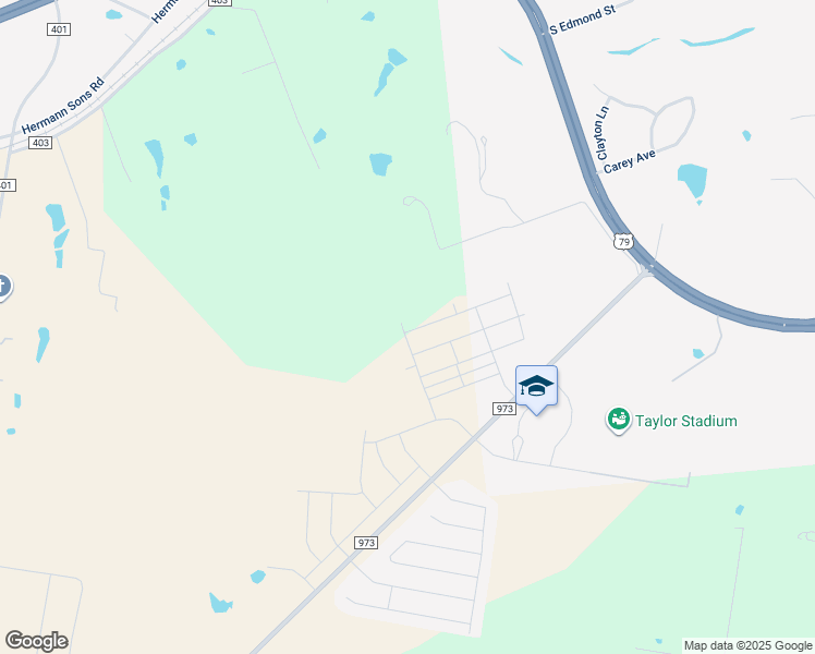 map of restaurants, bars, coffee shops, grocery stores, and more near 56 Farm to Market Road 973 in Taylor