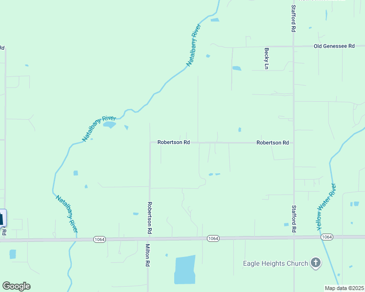 map of restaurants, bars, coffee shops, grocery stores, and more near 48352 Robertson Road in Tickfaw