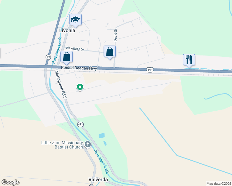 map of restaurants, bars, coffee shops, grocery stores, and more near 8489 Lebeau Street in Livonia