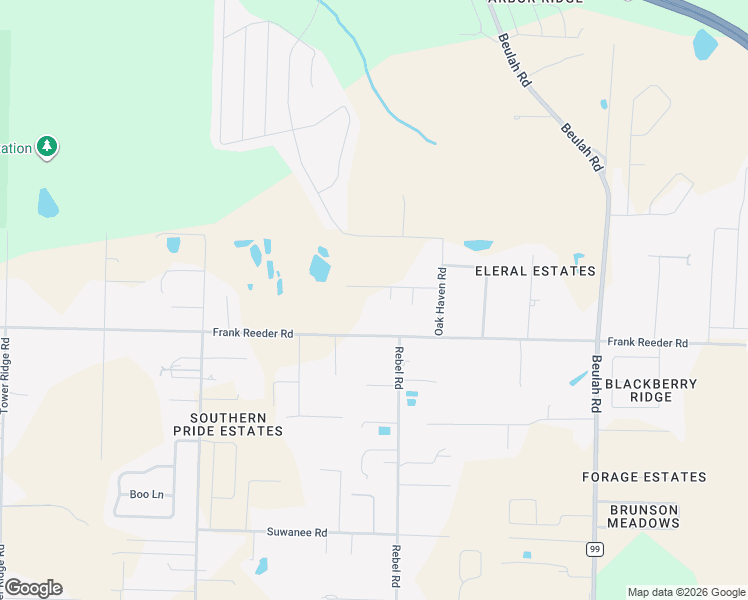 map of restaurants, bars, coffee shops, grocery stores, and more near 6691 Wonderlake Road in Pensacola