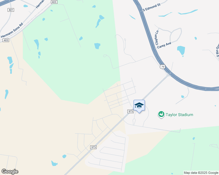 map of restaurants, bars, coffee shops, grocery stores, and more near Unnamed Road in Taylor