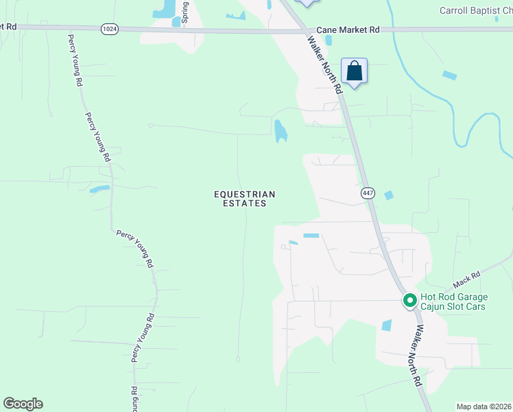 map of restaurants, bars, coffee shops, grocery stores, and more near 34552 Quarter Horse Lane in Walker