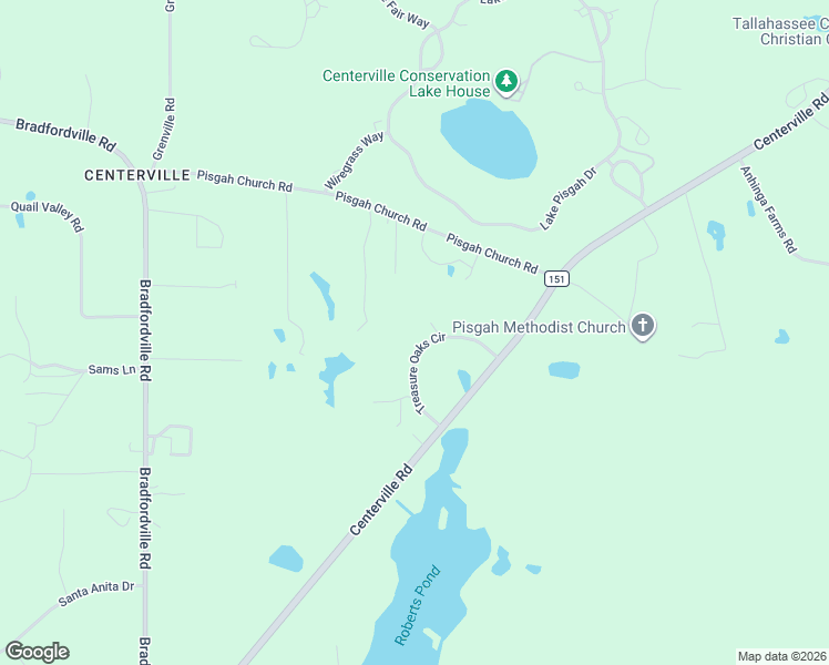 map of restaurants, bars, coffee shops, grocery stores, and more near 6620 Treasure Oaks Circle in Tallahassee