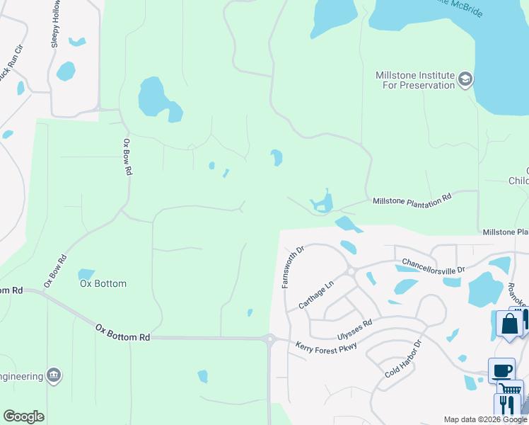 map of restaurants, bars, coffee shops, grocery stores, and more near 1808 Morning Star Lane in Tallahassee