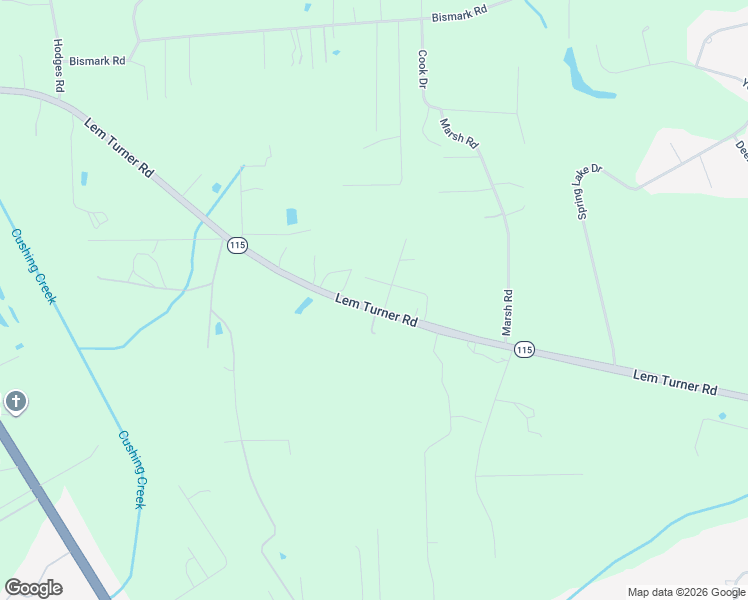 map of restaurants, bars, coffee shops, grocery stores, and more near 541754 Lem Turner Road in Callahan