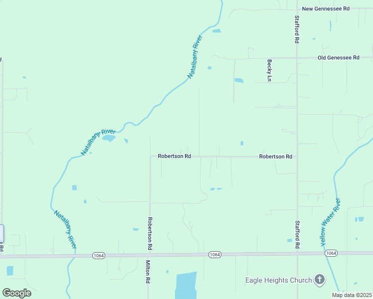 map of restaurants, bars, coffee shops, grocery stores, and more near 48352 Robertson Road in Tickfaw