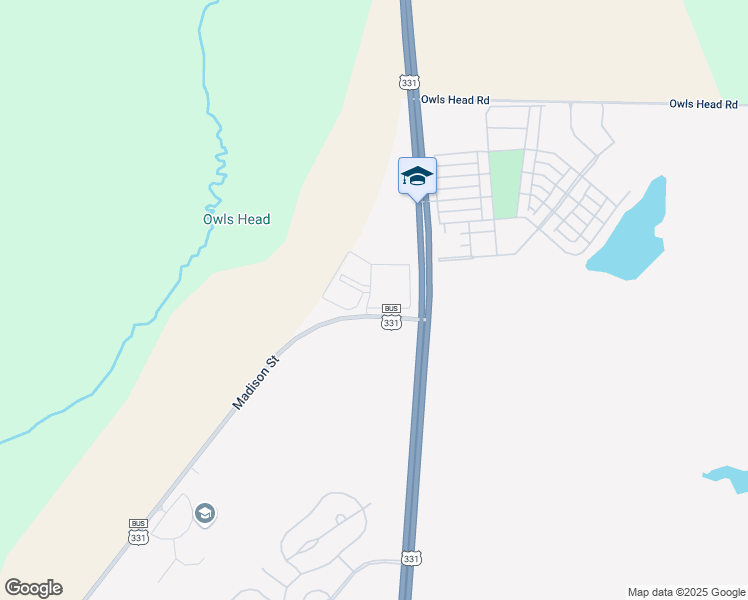 map of restaurants, bars, coffee shops, grocery stores, and more near Madison Street in Freeport