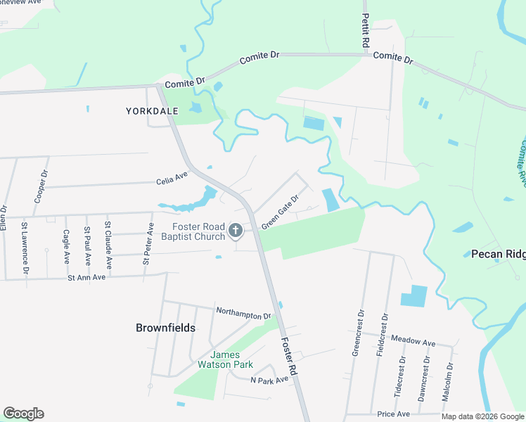 map of restaurants, bars, coffee shops, grocery stores, and more near 7435 Green Gate Drive in Baton Rouge