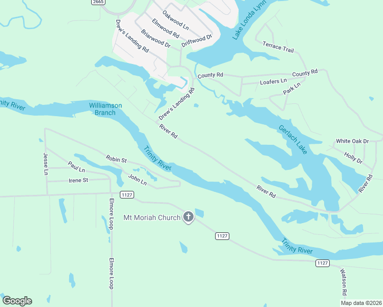 map of restaurants, bars, coffee shops, grocery stores, and more near 725 River Road in Goodrich