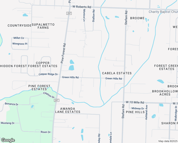 map of restaurants, bars, coffee shops, grocery stores, and more near 870 Green Hills Road in Cantonment