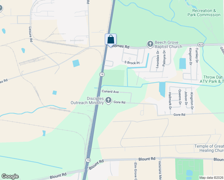 map of restaurants, bars, coffee shops, grocery stores, and more near 2053 Cunard Avenue in Baton Rouge