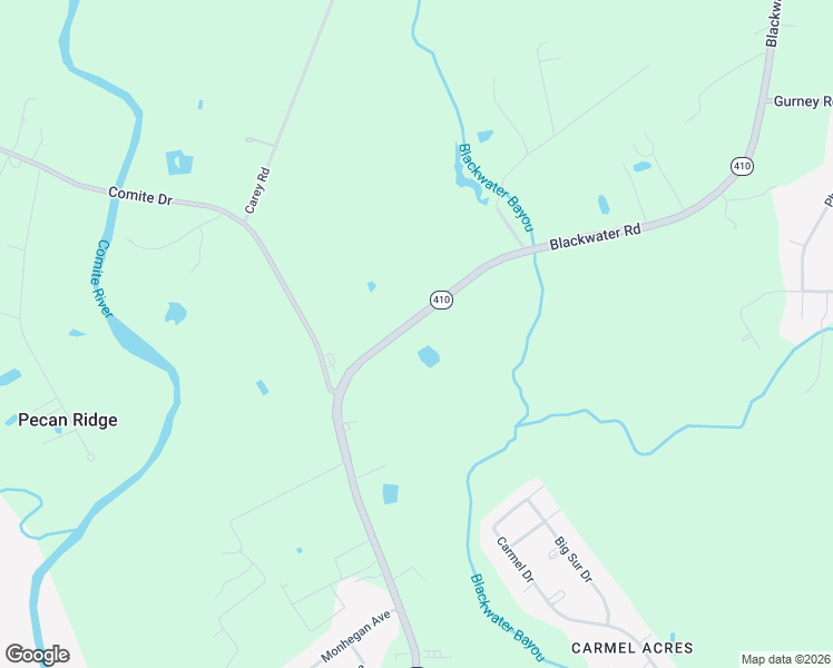 map of restaurants, bars, coffee shops, grocery stores, and more near 11152 Blackwater Road in Baker