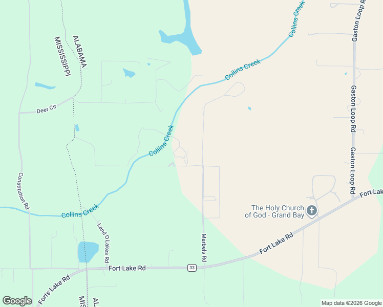 map of restaurants, bars, coffee shops, grocery stores, and more near 6600 Marbels Road in Grand Bay