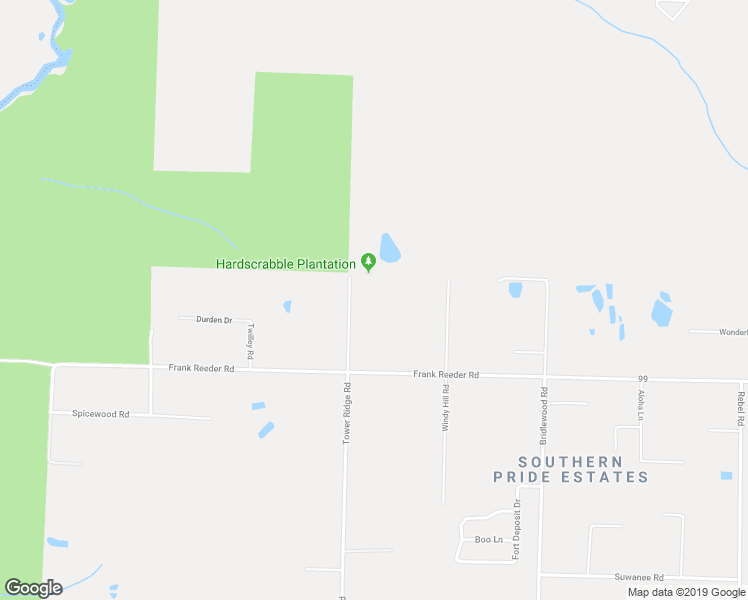 map of restaurants, bars, coffee shops, grocery stores, and more near 10460 Tower Ridge Road in Pensacola