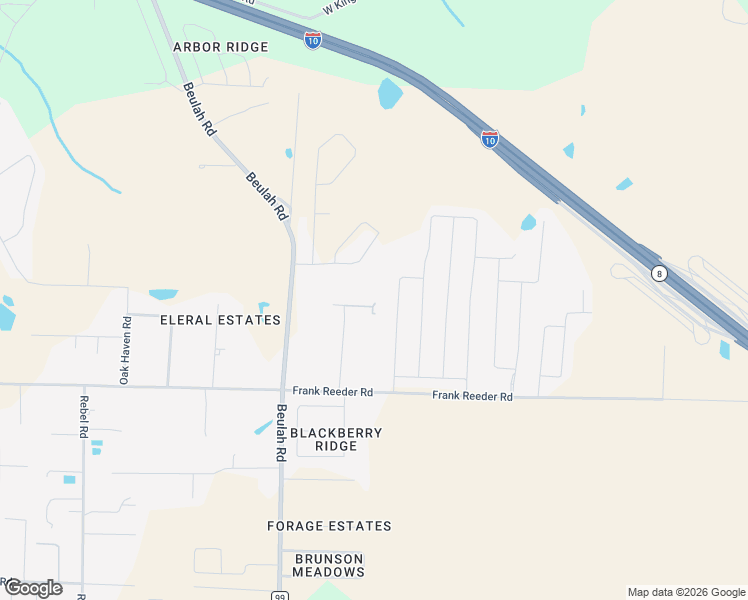 map of restaurants, bars, coffee shops, grocery stores, and more near 9994 Jay Road in Pensacola