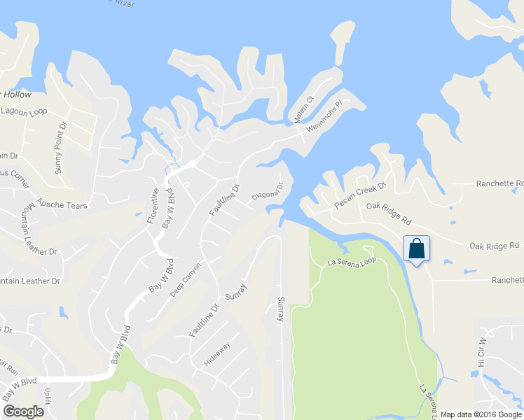 map of restaurants, bars, coffee shops, grocery stores, and more near 402 Lost Echo in Marble Falls