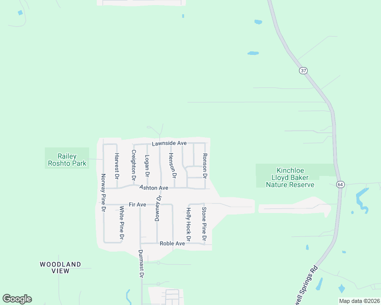 map of restaurants, bars, coffee shops, grocery stores, and more near 11166 Shandon Drive in Central