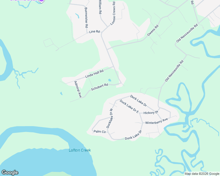 map of restaurants, bars, coffee shops, grocery stores, and more near 85378 Schubert Road in Fernandina Beach