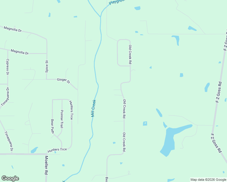 map of restaurants, bars, coffee shops, grocery stores, and more near 117-149 Old Creek Road in Picayune