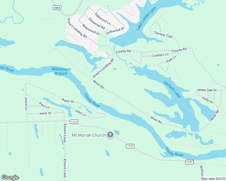 map of restaurants, bars, coffee shops, grocery stores, and more near 725 River Road in Goodrich