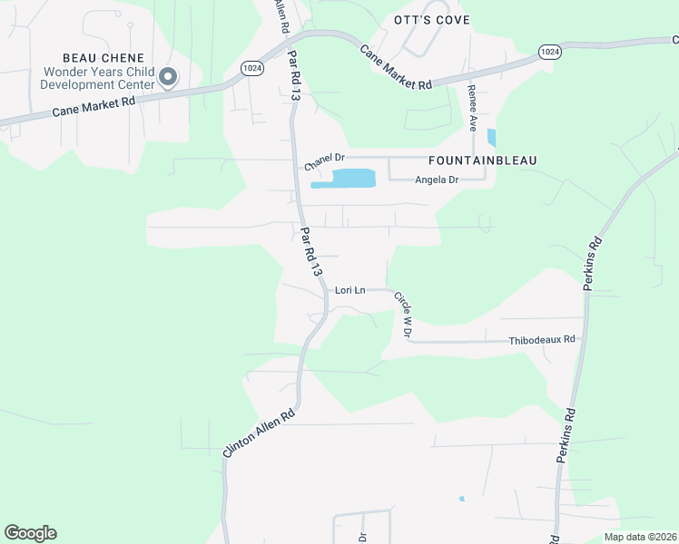 map of restaurants, bars, coffee shops, grocery stores, and more near 10045 Lori Lane in Denham Springs