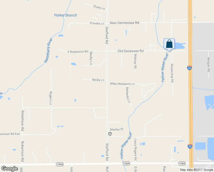 map of restaurants, bars, coffee shops, grocery stores, and more near 48362 Stafford Road in Tickfaw