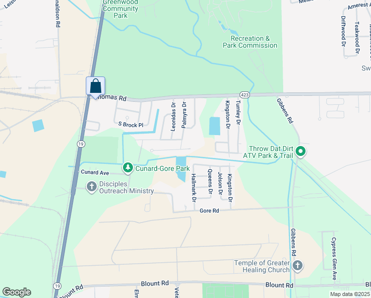 map of restaurants, bars, coffee shops, grocery stores, and more near 2555 Desoto Drive in Baton Rouge