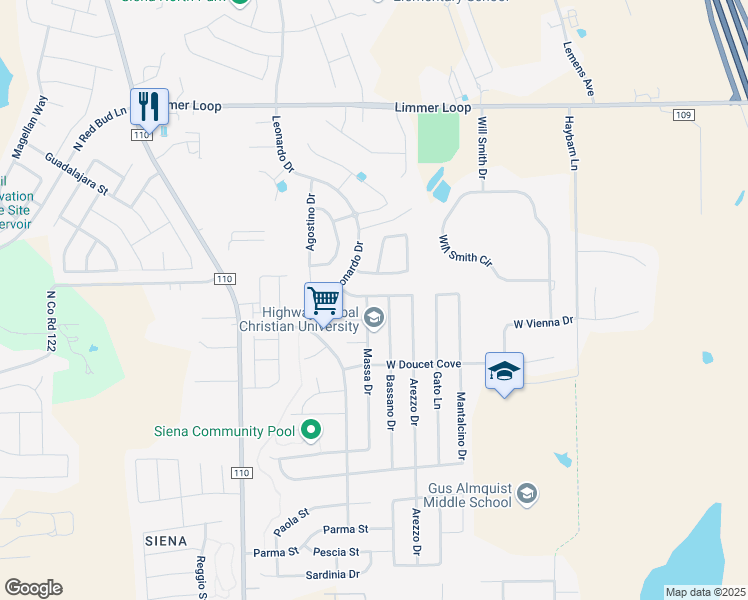 map of restaurants, bars, coffee shops, grocery stores, and more near 7901 Massa Drive in Round Rock